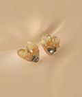 Presentski Heart Irregular Crystal Earrings
