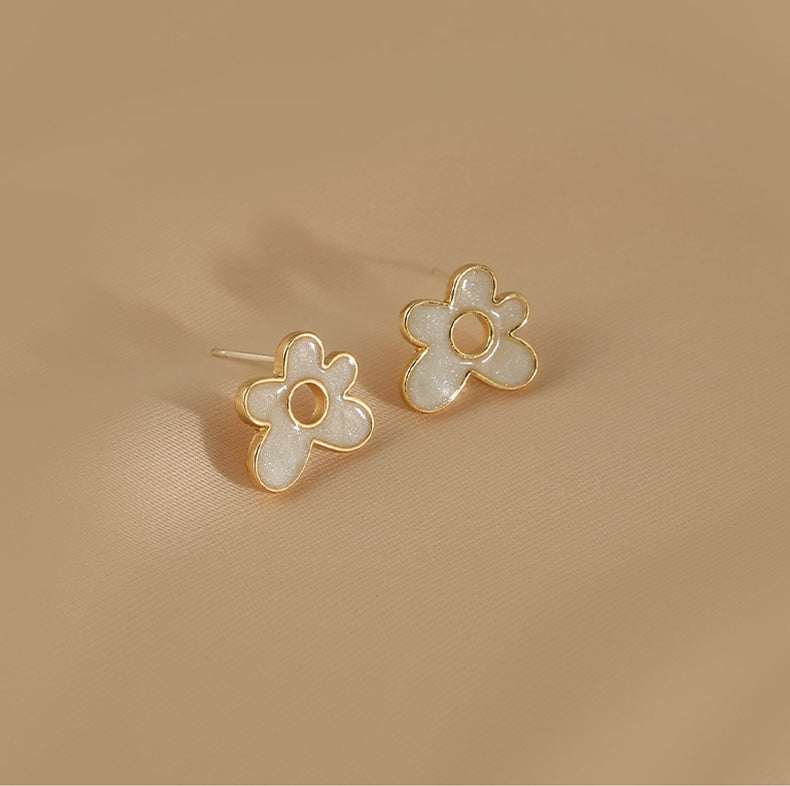 Presentski Flower Simple Style Earrings Fashion Tiny Style