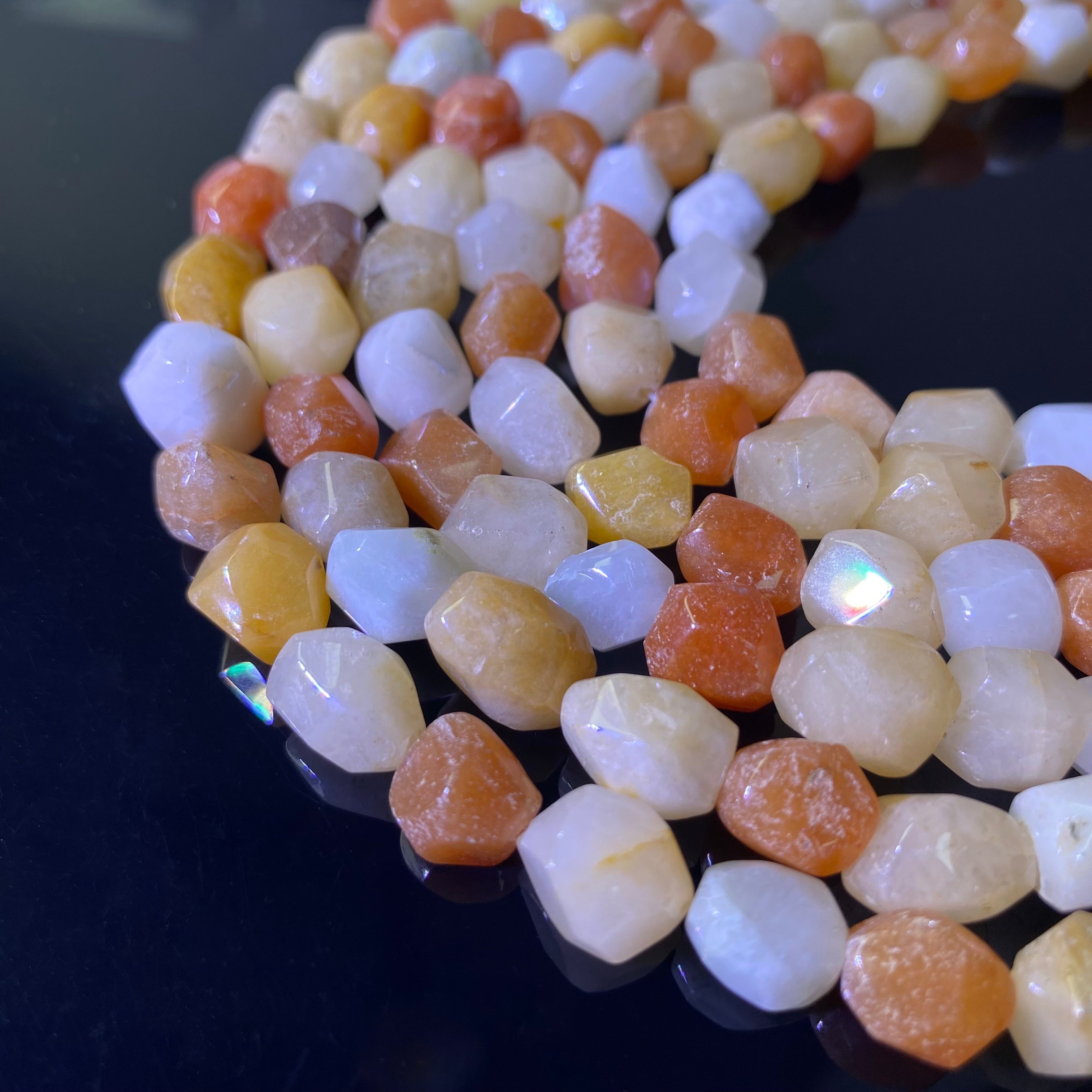 Presentski Irregular Crystal Beads (One Strand Over 40 Beads)