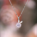 Presentski Shiny Abstract Creative Rabbit Head Pendant Necklace TSN050